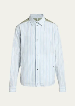 MonclerMen's Mixed-Media Shirt Jacket