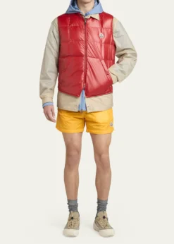 MonclerMen's Nylon Snap-Front Shirt Jacket