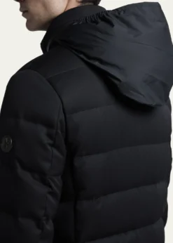 MonclerMen's Quilted Down Long Parka with Hood