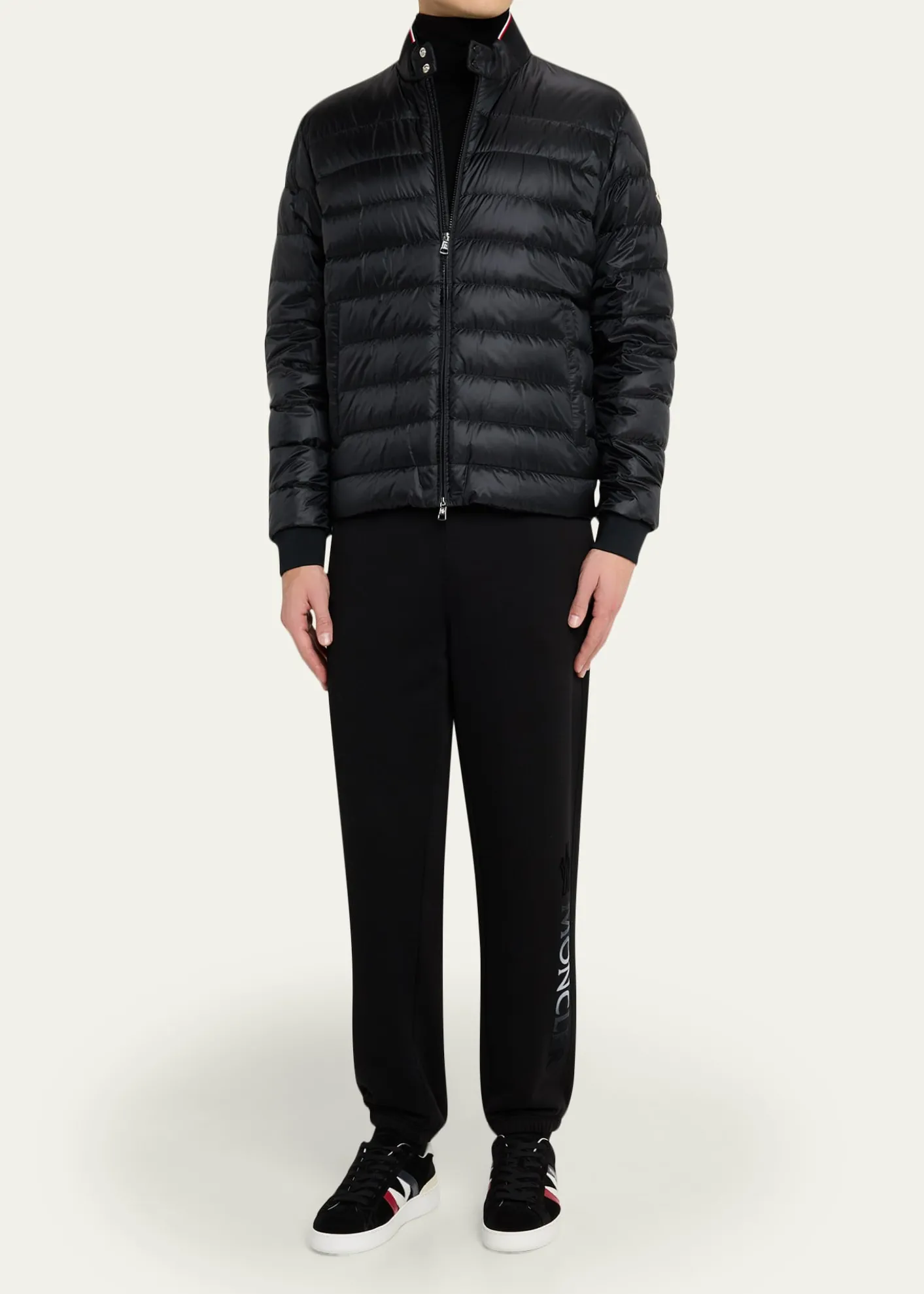 MonclerMen's Quilted Nylon Short Down Jacket