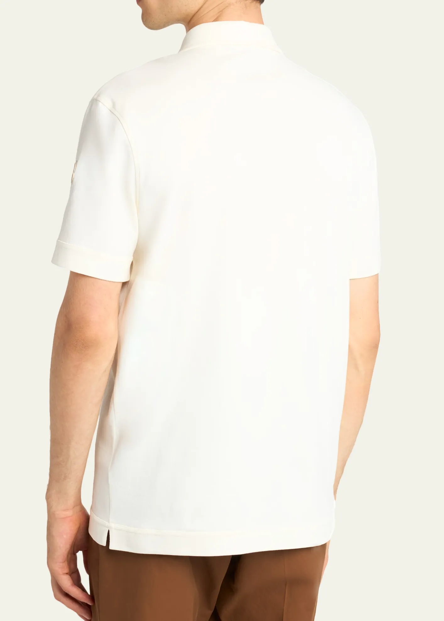 MonclerMen's Short-Sleeve Cotton Pique Polo Shirt