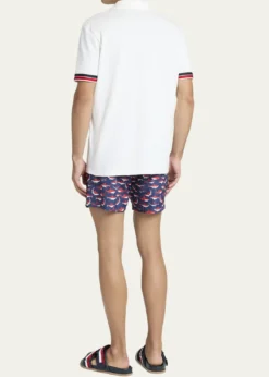 MonclerMen's Striped-Trim Pique Polo Shirt