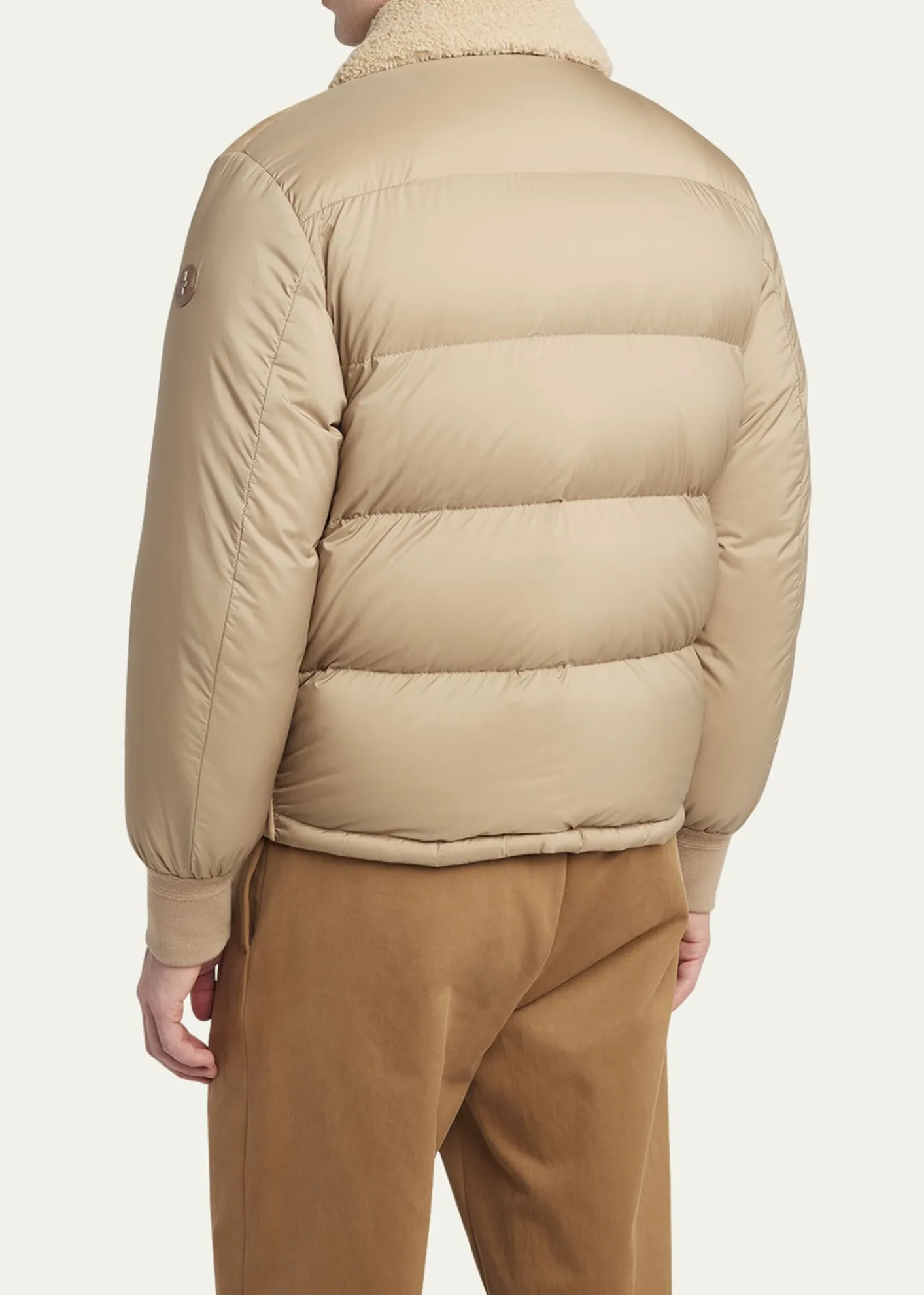 MonclerMen's Tonnay Leather and Down Quilted Jacket
