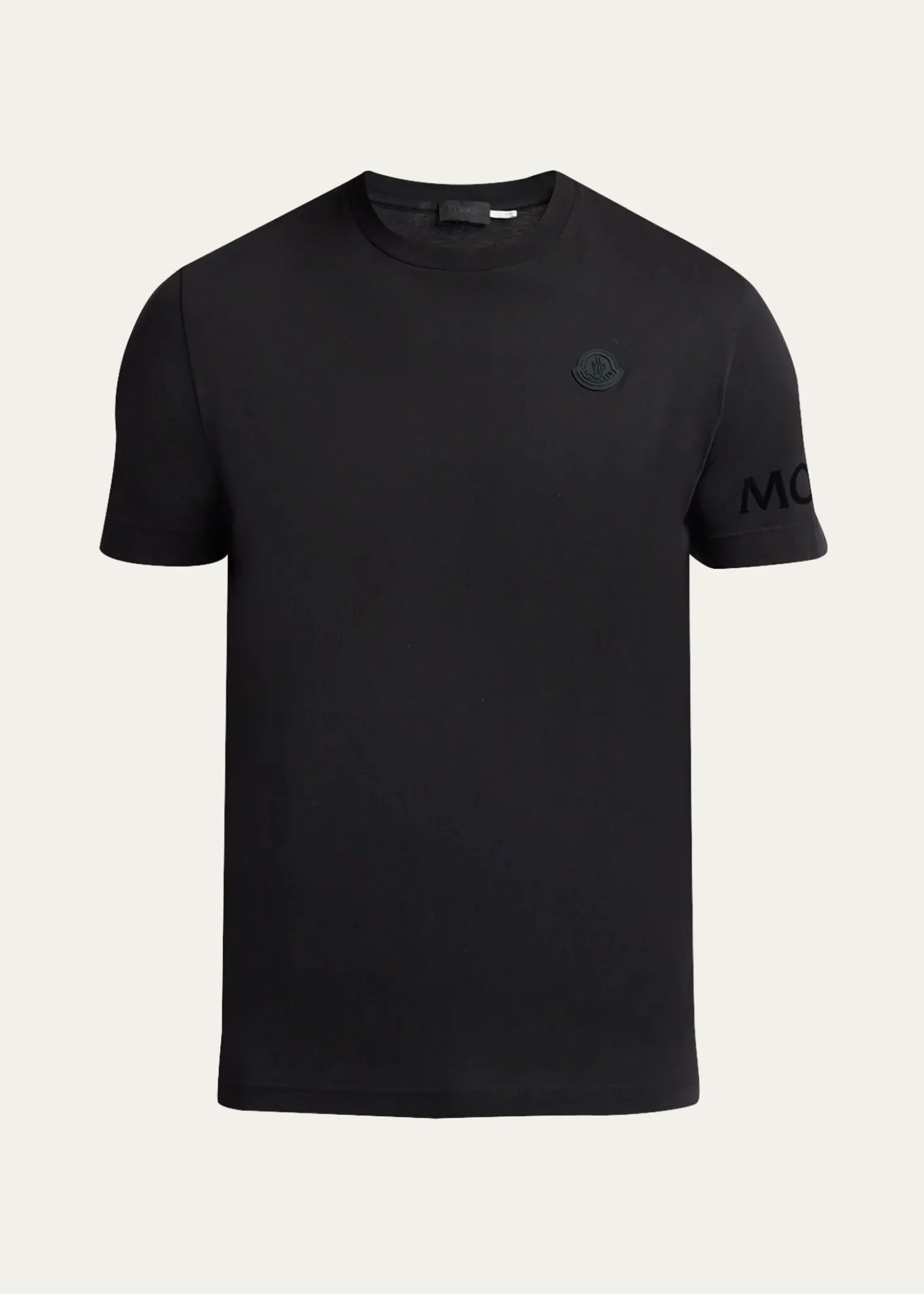 MonclerMen's Washed Cotton Logo T-Shirt