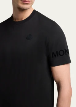 MonclerMen's Washed Cotton Logo T-Shirt