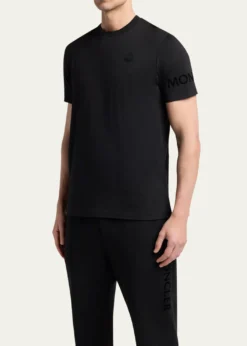 MonclerMen's Washed Cotton Logo T-Shirt