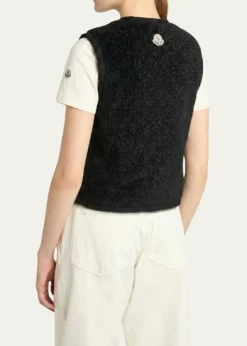 MonclerMimosas Braided Trim Teddy Down Vest