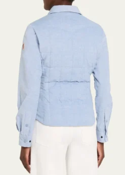 MonclerNangy Corduroy Down Shirt Jacket