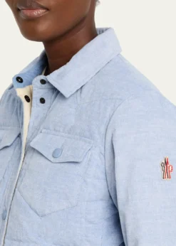 MonclerNangy Corduroy Down Shirt Jacket