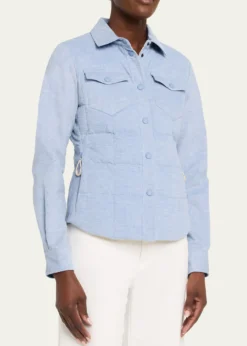MonclerNangy Corduroy Down Shirt Jacket