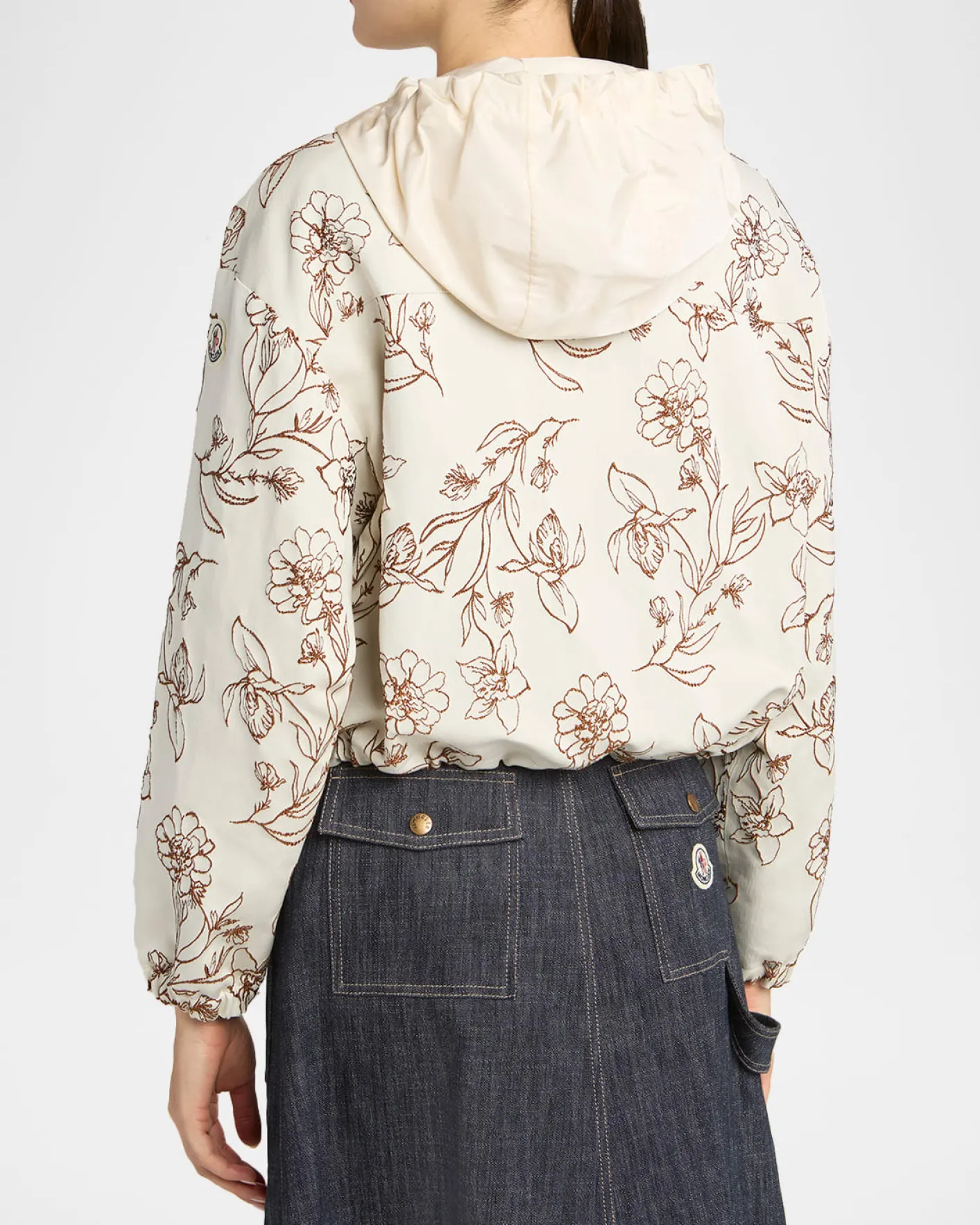MonclerNepeta Hooded Floral Print Jacket
