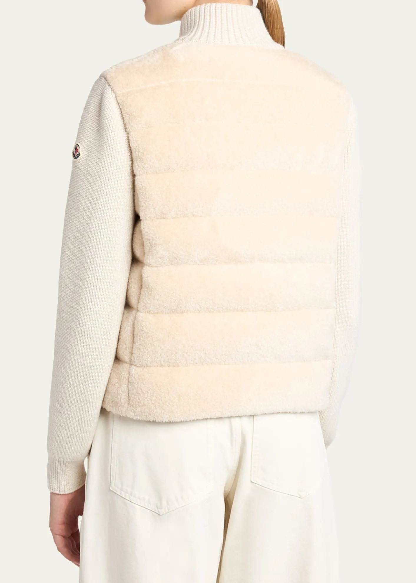 MonclerPadded Teddy & Wool Cardigan