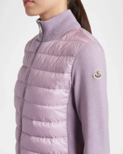 MonclerPadded Wool Zip-Up Cardigan