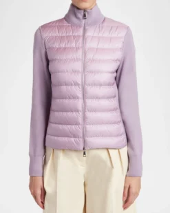MonclerPadded Wool Zip-Up Cardigan