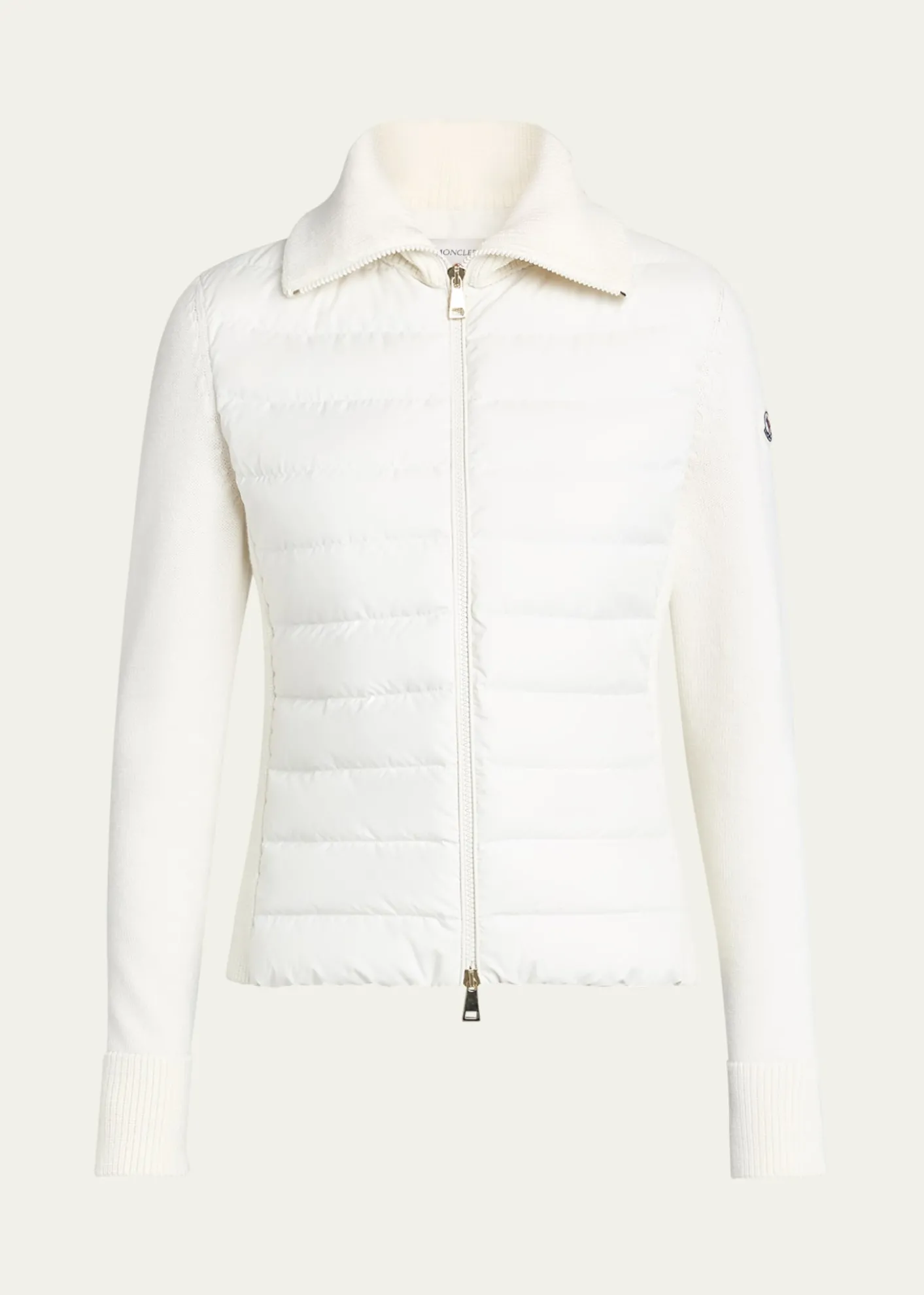 MonclerPadded Wool Zip-Up Cardigan