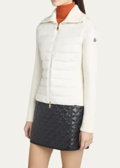 MonclerPadded Wool Zip-Up Cardigan