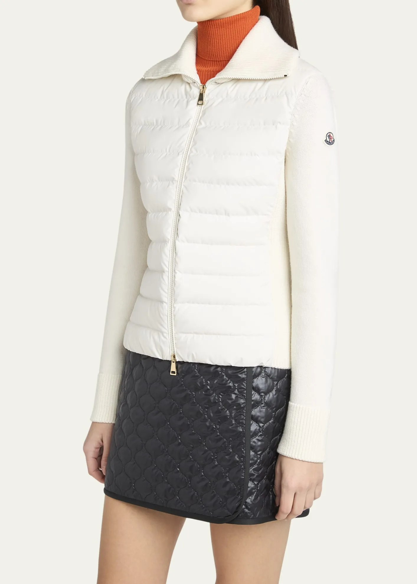 MonclerPadded Wool Zip-Up Cardigan