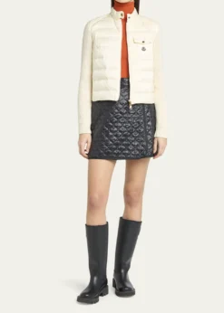 MonclerPadded Wool Zip-Up Cardigan