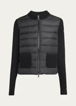 MonclerPadded Wool Zip-Up Cardigan