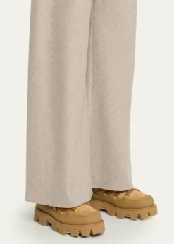 MonclerPeak Apres Suede and Shearling Ankle Boots