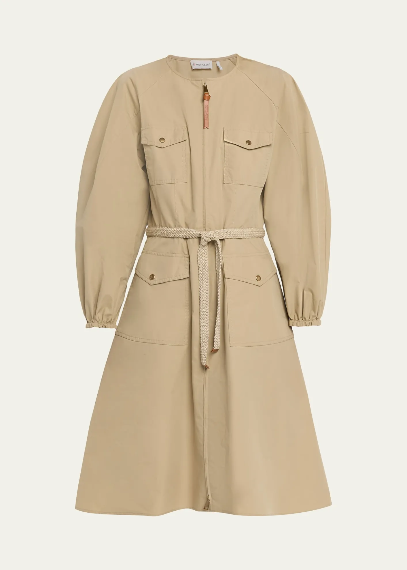 MonclerPleated Poplin Dress
