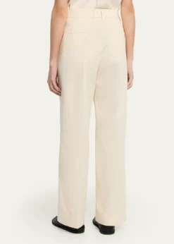 MonclerPleated Wide-Leg Cropped Trousers