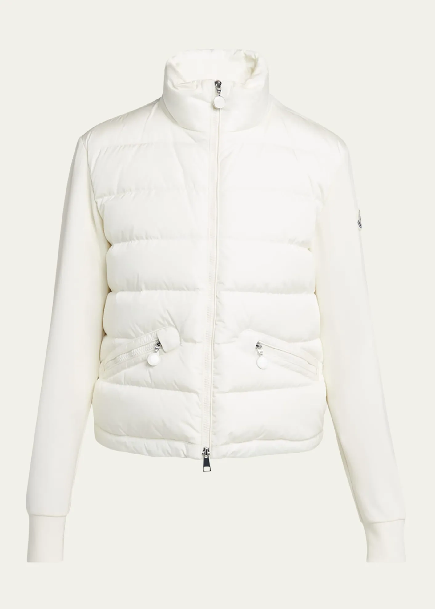 MonclerQuilted Nylon Zip-Up Cardigan