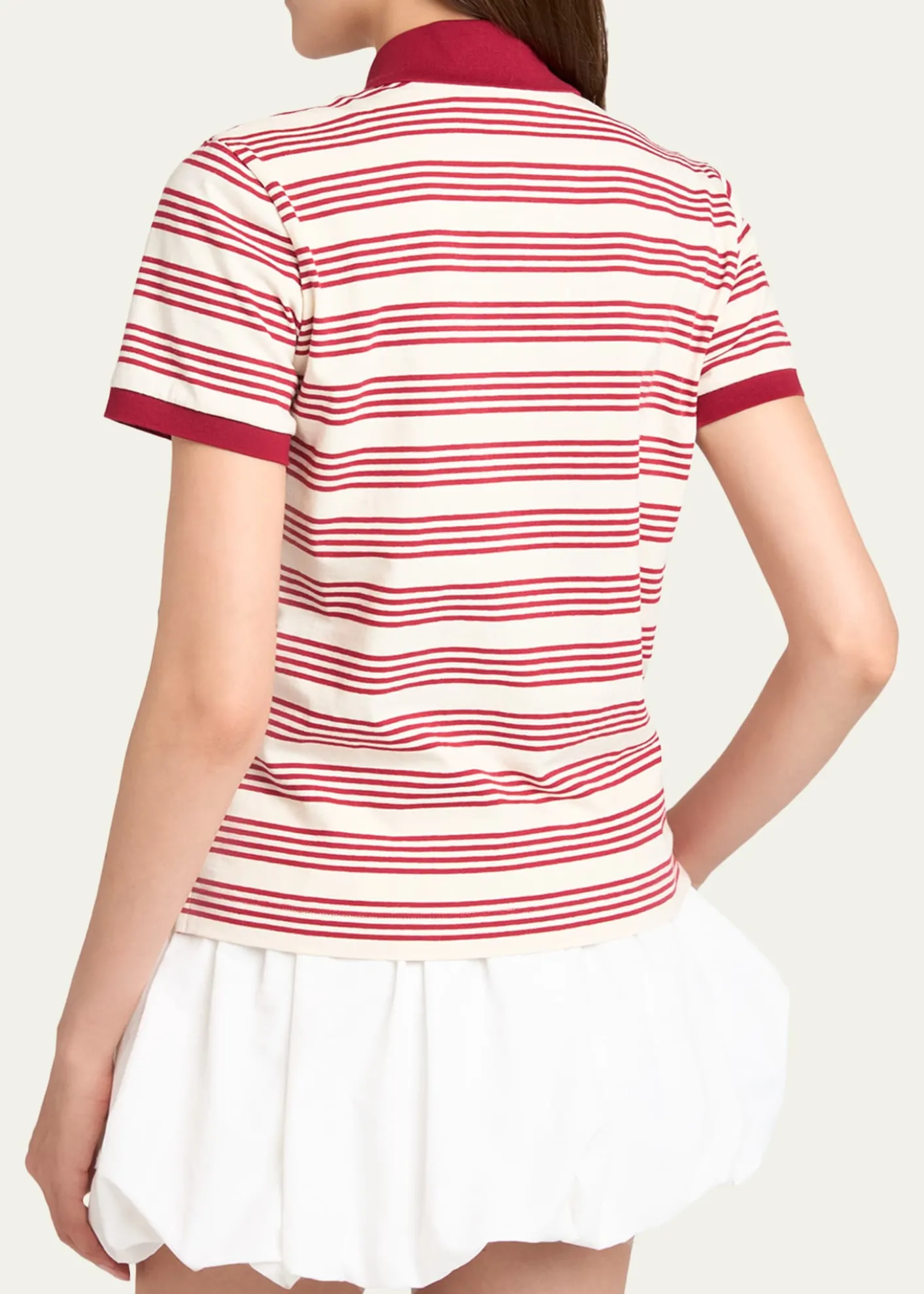MonclerStriped Cotton Polo