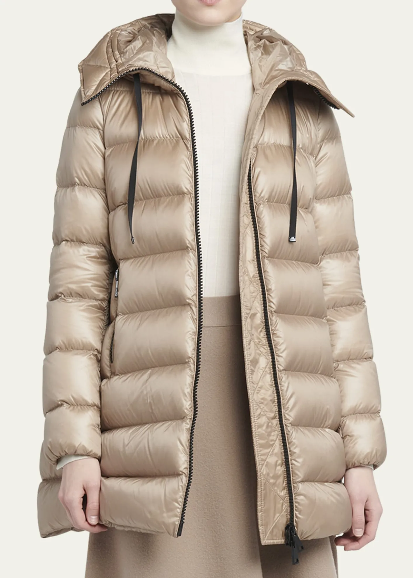 MonclerSuyen Down Quilted Nylon Hooded Parka