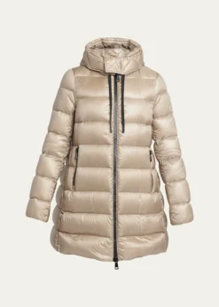 MonclerSuyen Down Quilted Nylon Hooded Parka
