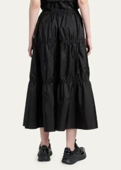 MonclerTiered Nylon Midi Skirt