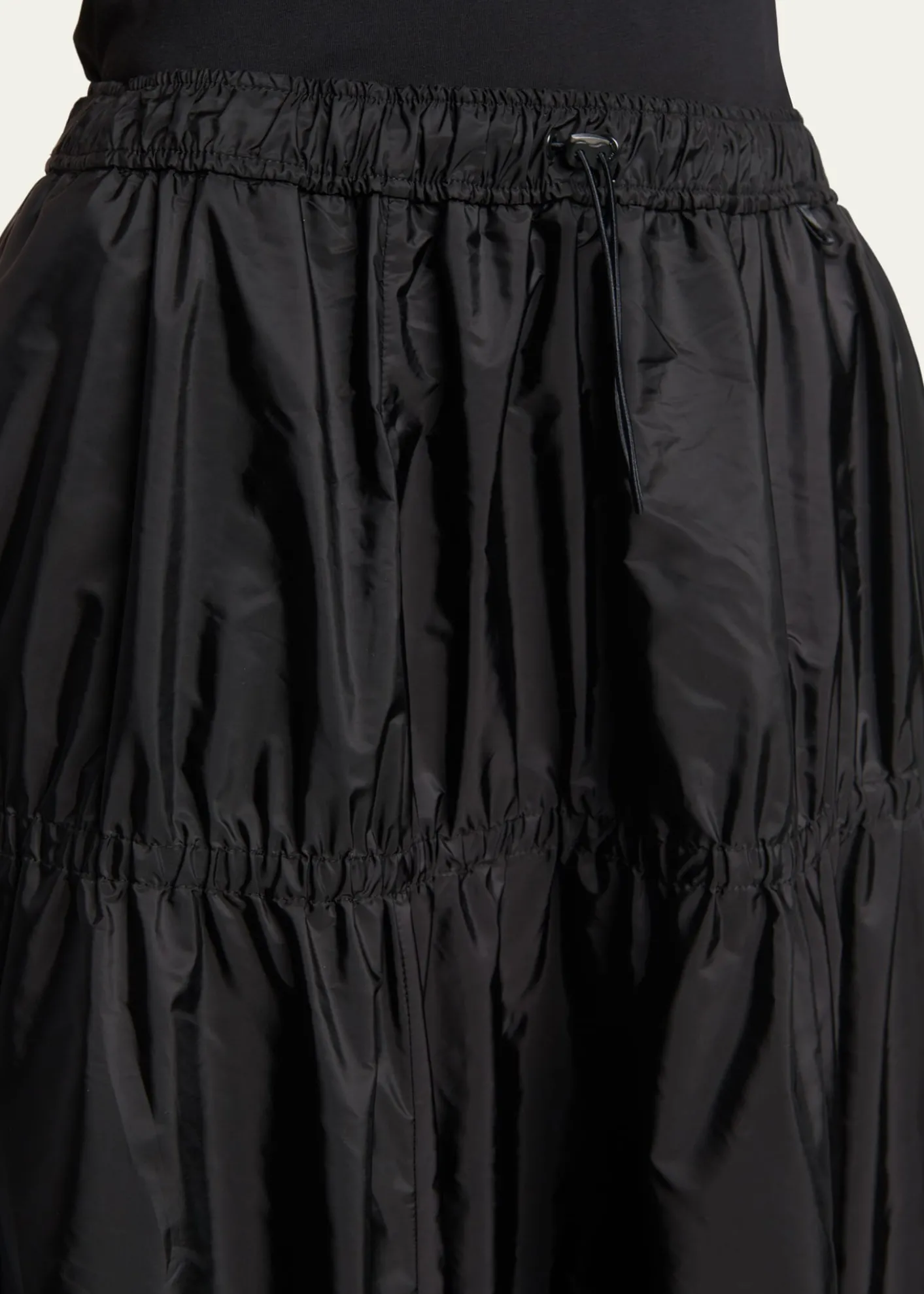 MonclerTiered Nylon Midi Skirt