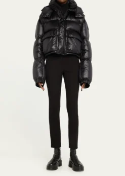 Monclerx Sacai Layered Midi Puffer Jacket