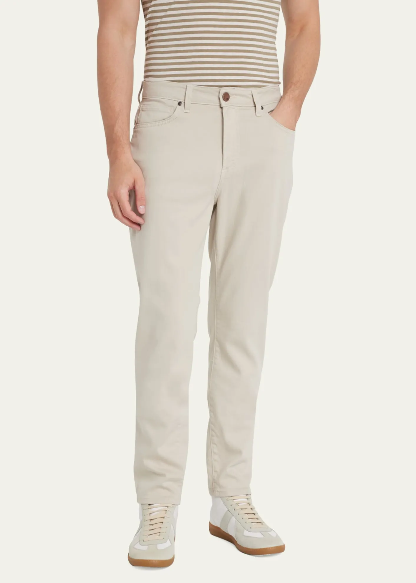 monfrereMen's Parisian Luxe Brando Khaki Pants