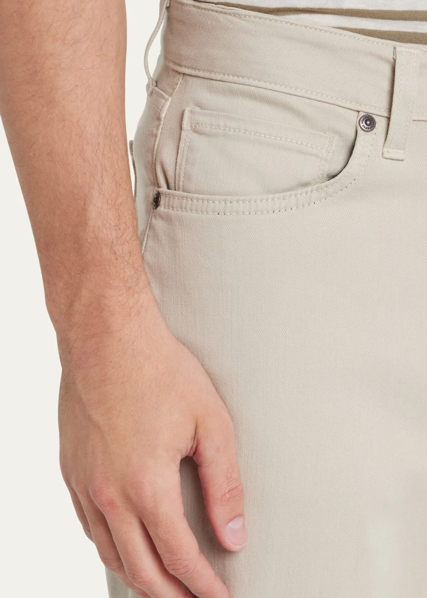 monfrereMen's Parisian Luxe Brando Khaki Pants