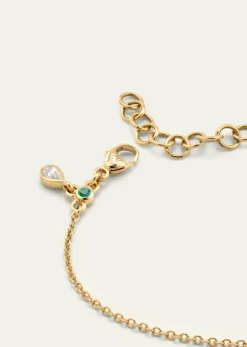 Monica Rich Kosann18K Yellow Gold Tennis Bracelet with Blue Sapphires