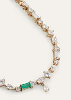 Monica Rich Kosann18K Yellow Gold Fancy Cut Diamond Tennis Bracelet