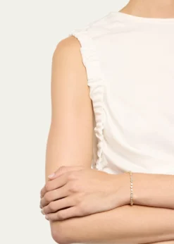 Monica Rich Kosann18K Yellow Gold Fancy Cut Diamond Tennis Bracelet