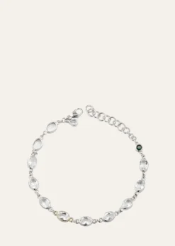 Monica Rich KosannOval Bezel-Set Rock Crystal Tennis Bracelet in Sterling Silver