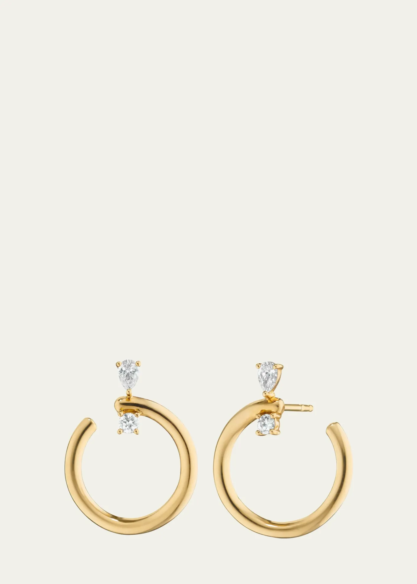 Monica Rich Kosann18k Gold Medium Galaxy Wrap Hoop Earrings