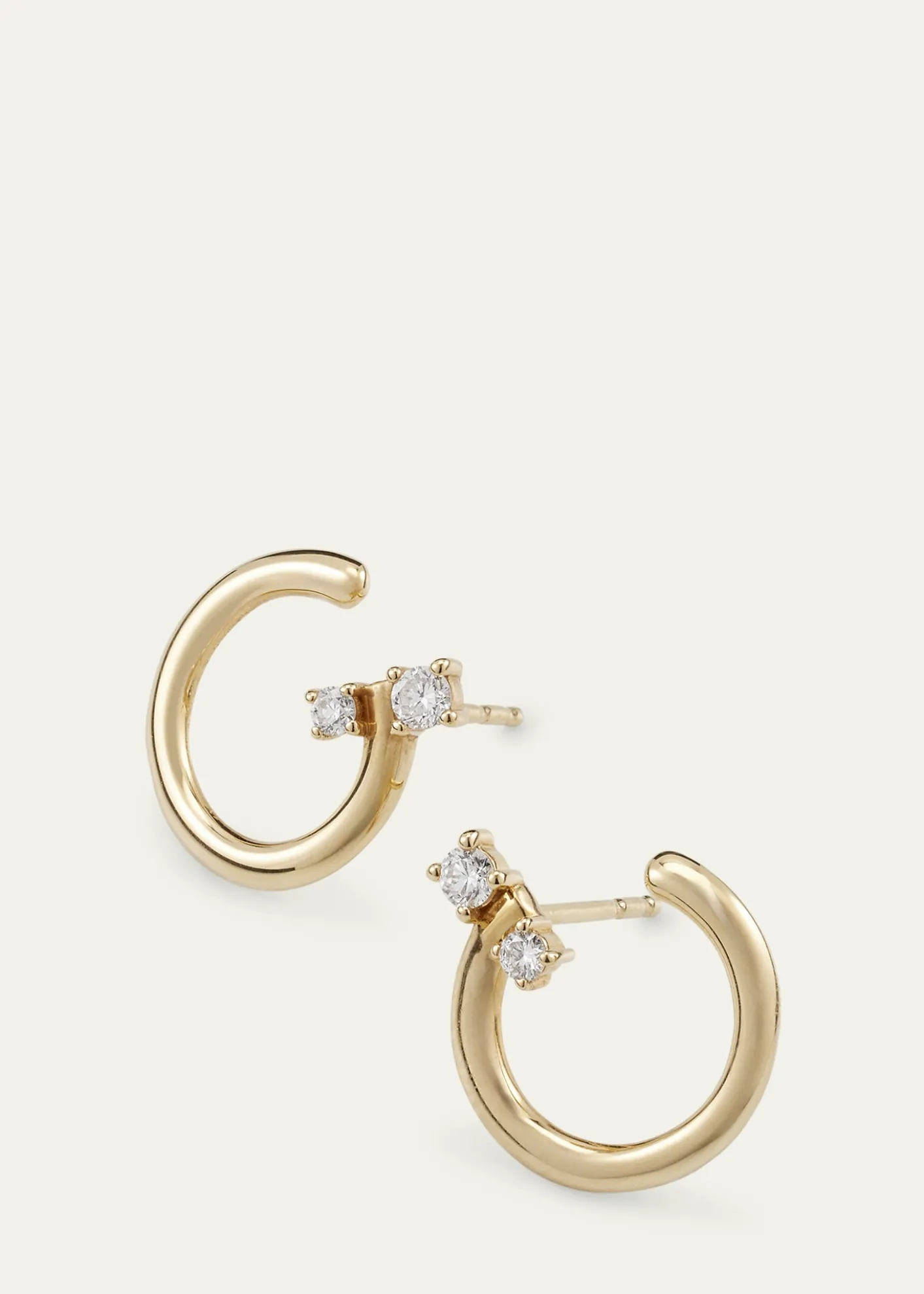 Monica Rich Kosann18k Gold Small Galaxy Wrap Hoop Earrings