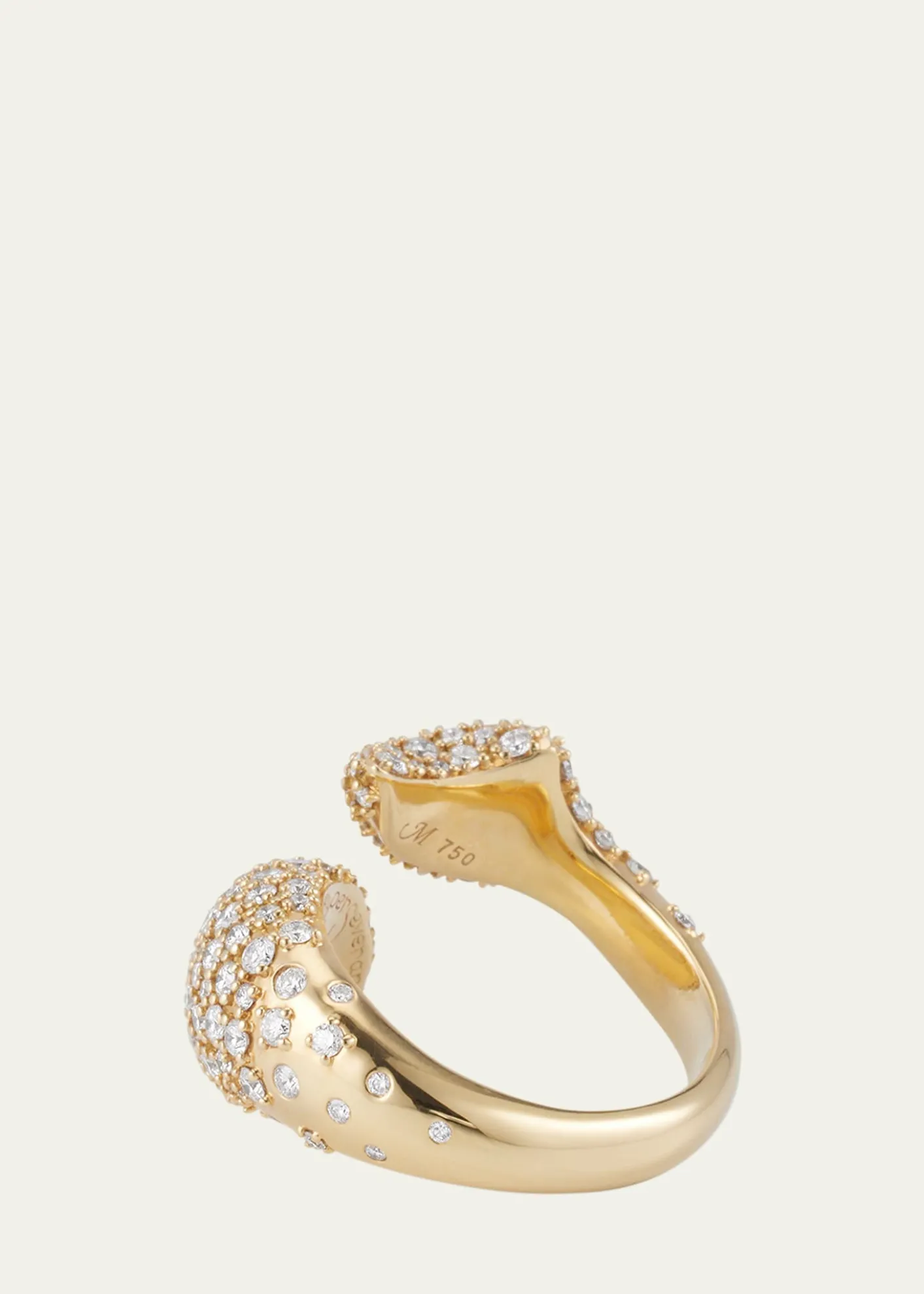 Monica Rich KosannPerseverance Fish Pave Diamond 18K Gold Ring