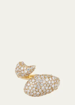 Monica Rich KosannPerseverance Fish Pave Diamond 18K Gold Ring