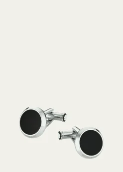 MontblancMeisterstück Onyx-Inlay Cuff Links