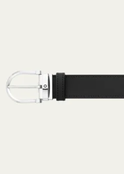 MontblancMen's Leather Buckle Belt