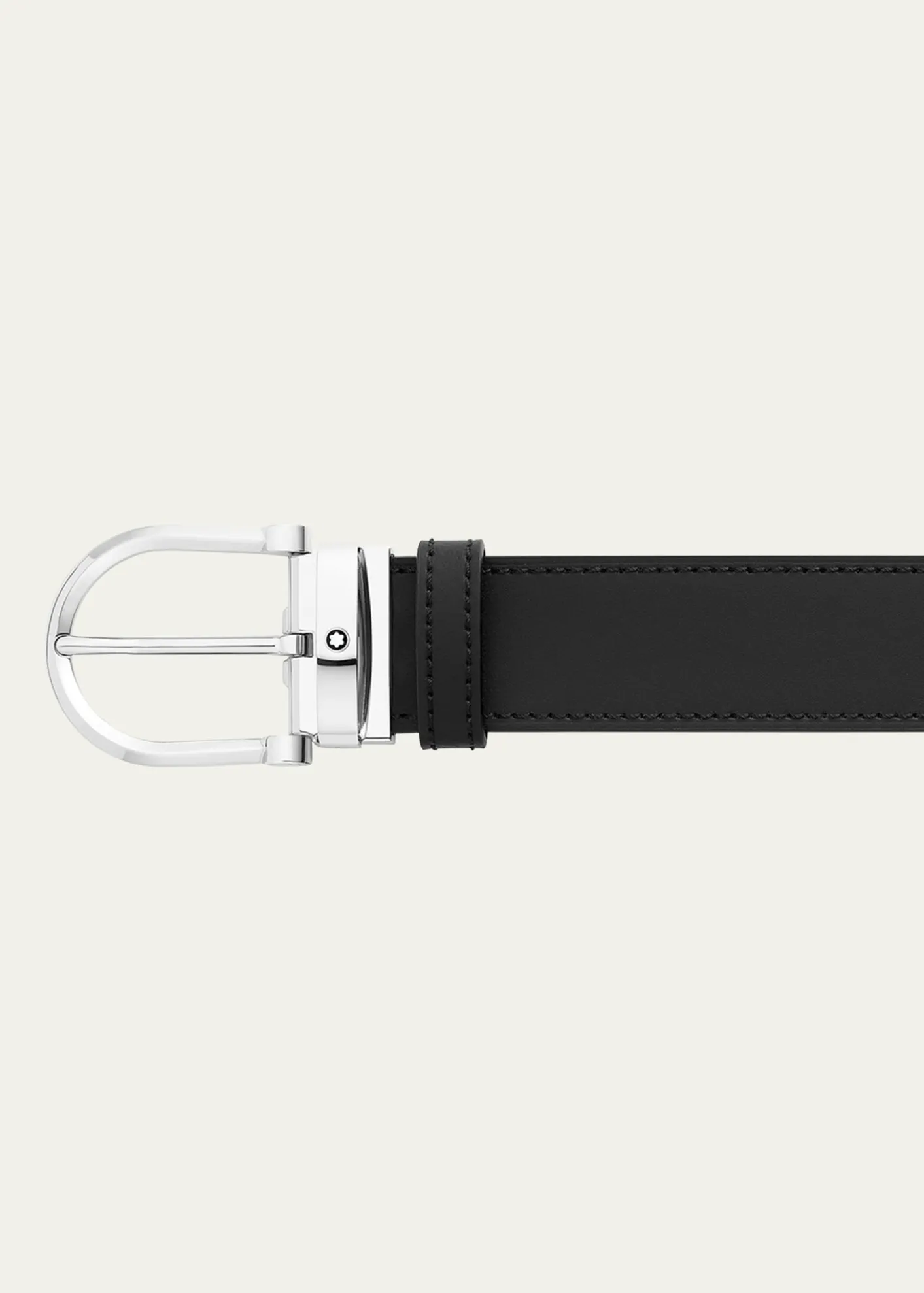 MontblancMen's Leather Buckle Belt