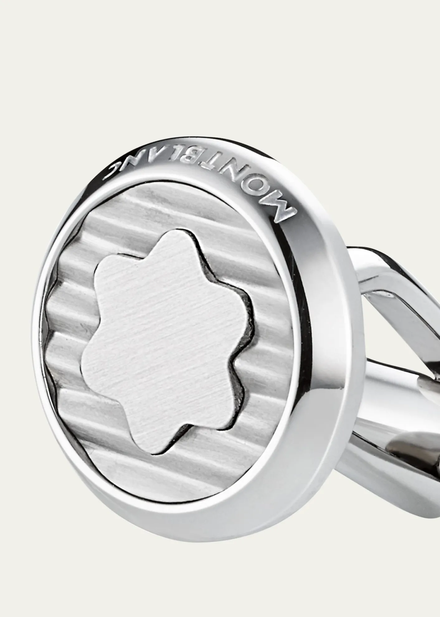 MontblancMen's Stainless Steel Snowcap Emblem Cufflinks
