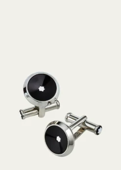 MontblancMen's Steel Precious Resin Star Cufflinks