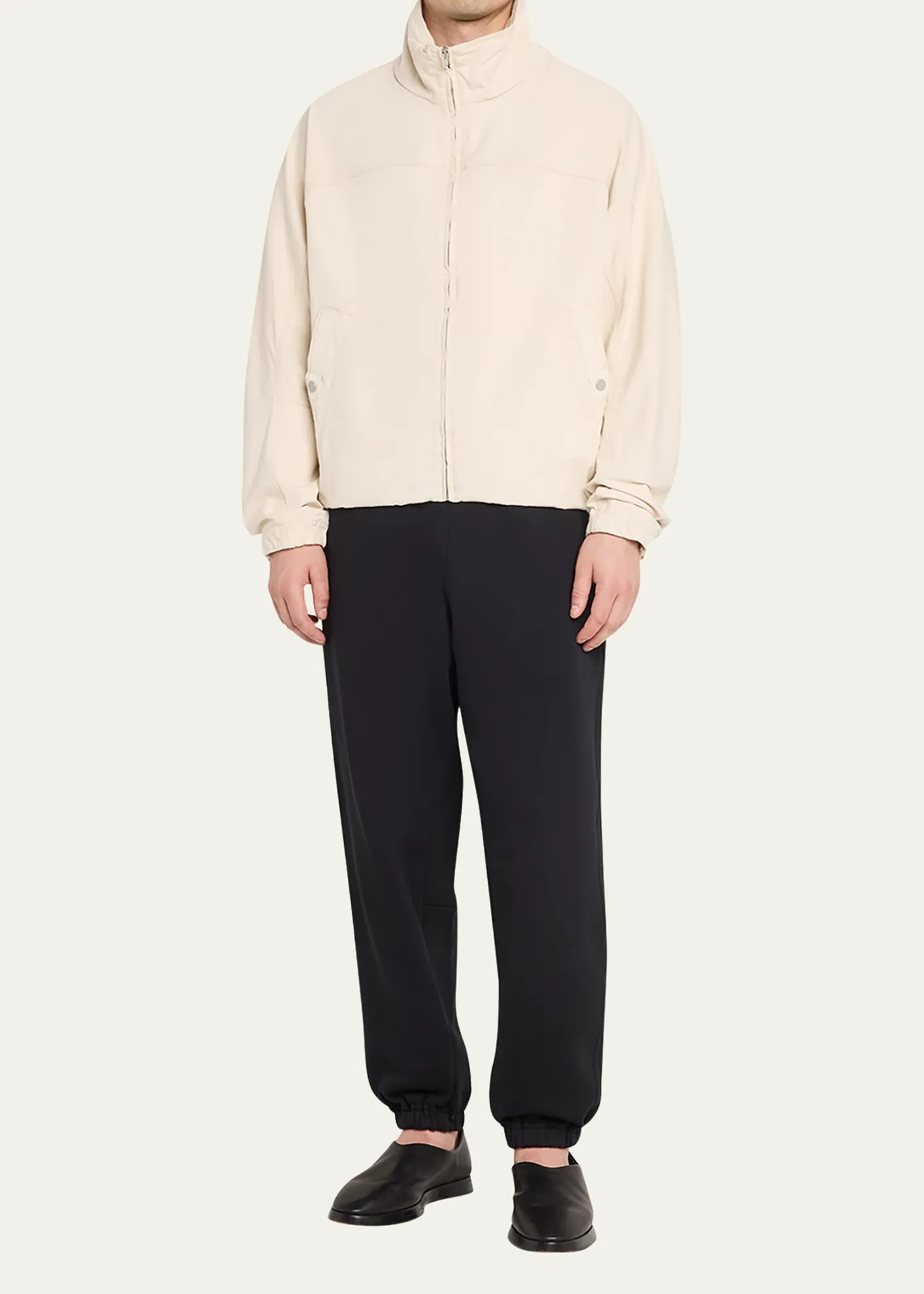 MORDECAIMen's Cotton Drill Stand-Collar Blouson Jacket
