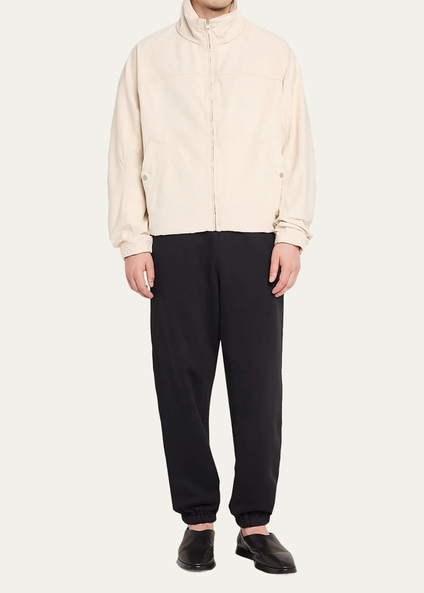 MORDECAIMen's Fleece Stripe-Trim Drawcord Joggers